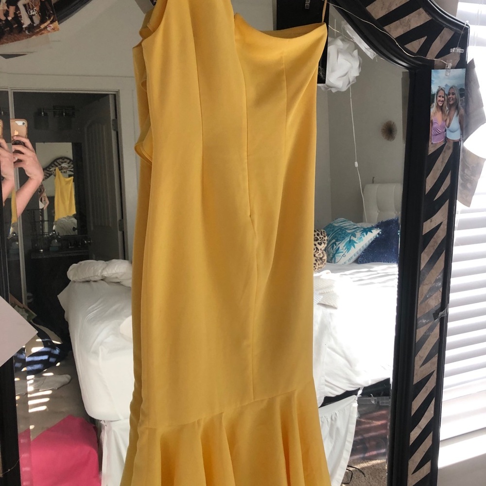 Likely Ruffled Yellow Dress - Linette - Picture 4 of 11